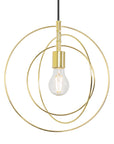 Lampa Sufitowa Metalowa Pierścieniowa APP286-1CP Złota