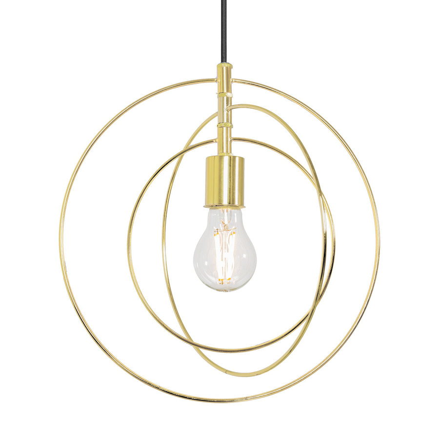Lampa Sufitowa Metalowa Pierścieniowa APP286-1CP Złota