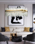 Lampa Sufitowa Kryształowa App1513-cp80 Złota  9
