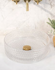 Umywalka nablatowa Rea Cristal Transparent
