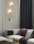 LAMPA ŚCIENNA KINKIET APP1148-2W złota  9