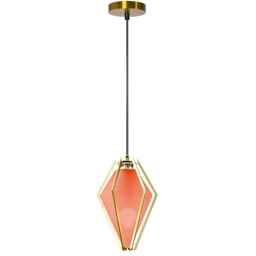 Lampa Sufitowa Wisząca Diament APP450-1CP Koralowa