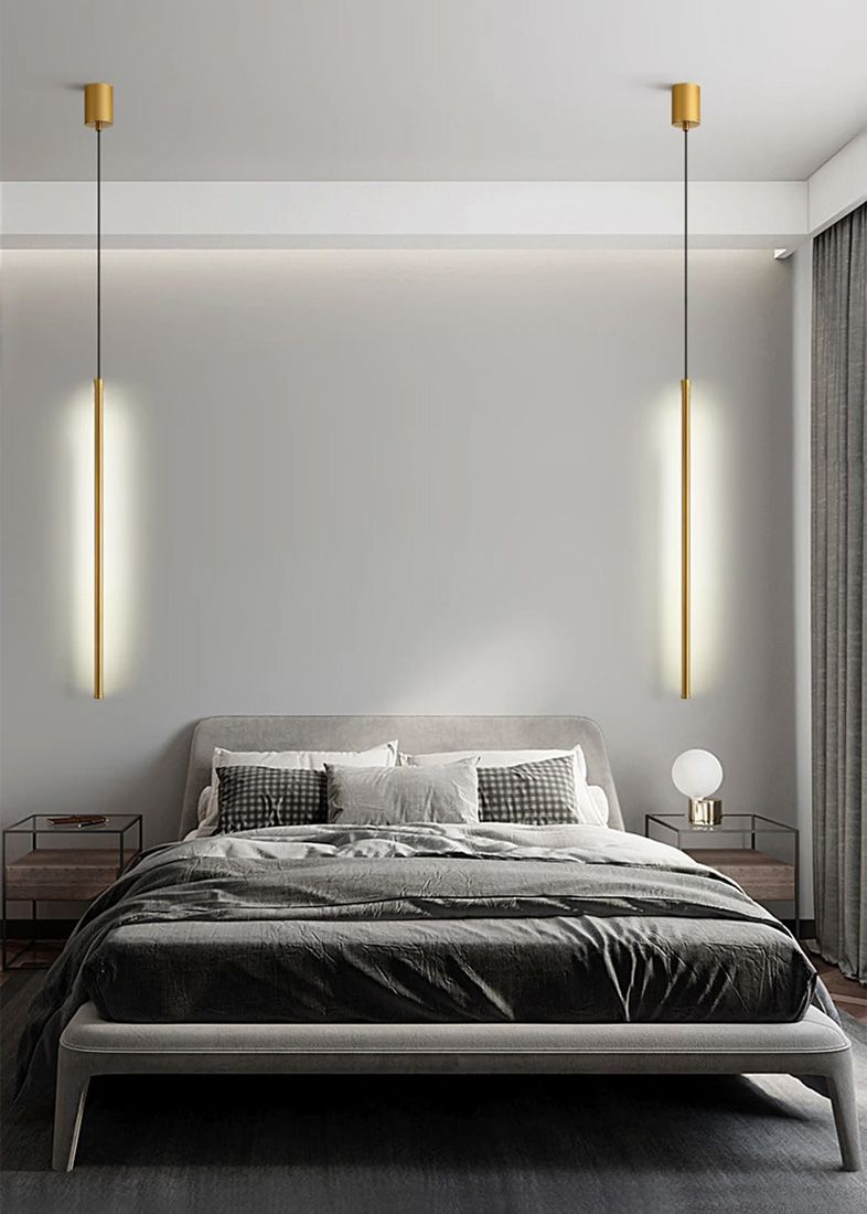 LAMPA SUFITOWA WISZĄCA LED APP1414-C GOLD 100cm
