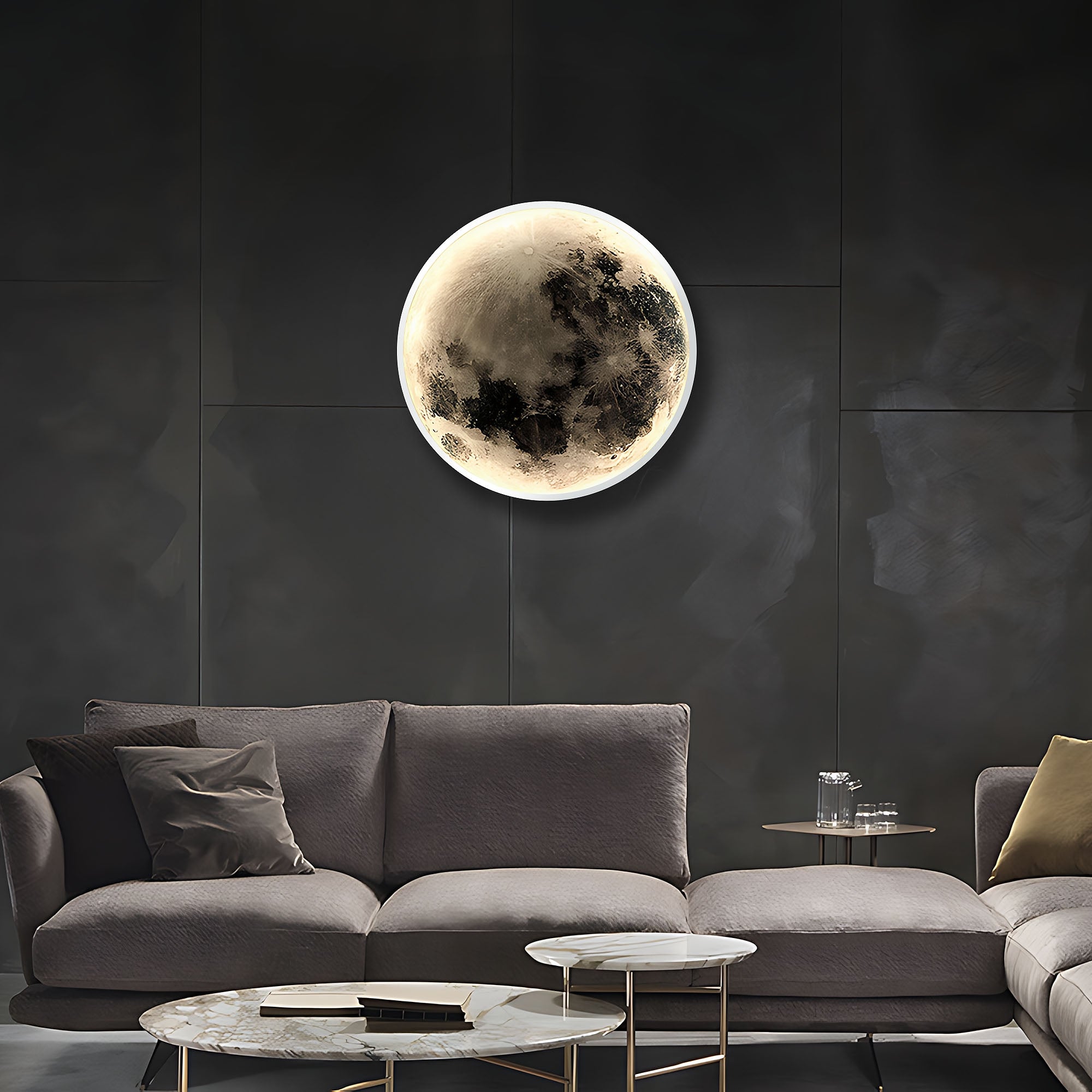 Lampa Sufitowa App1806-cw Moon Plafon Led Biała  4