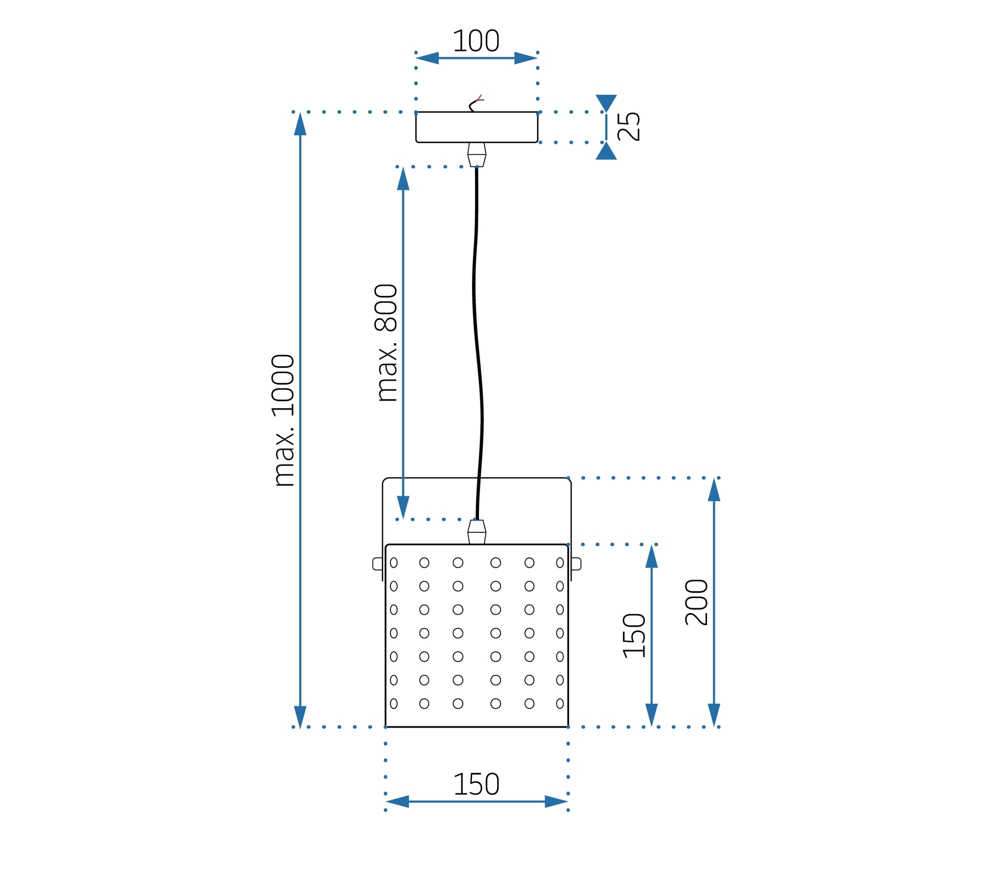 Lampa sufitowa nowoczesna APP956-1CP Czarna  6