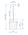 Lampa sufitowa nowoczesna APP956-1CP Czarna  6