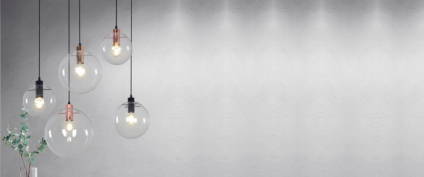 Lampa sufitowa wisząca szklana Lassi 20 cm app039-1cp Różowe Złoto