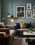 LAMPA SUFITOWA WISZĄCA APP1468-1CP czarna/stare złoto  2