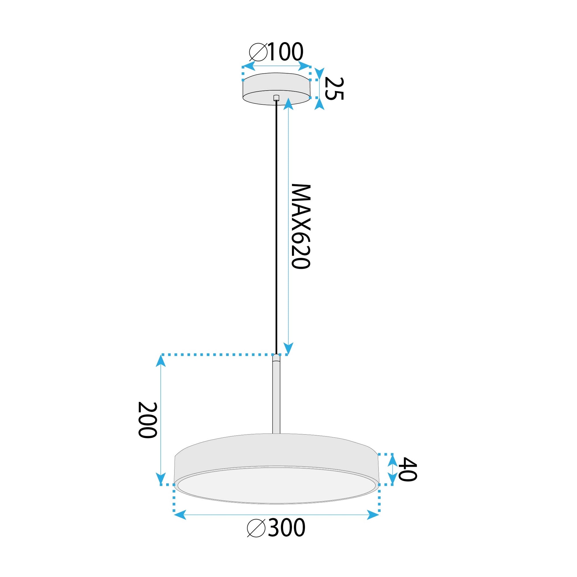 LAMPA SUFITOWA WISZĄCA LED APP1687-1CP 30CM ZŁOTA SZCZOTKOWANA  8