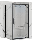 Kabina Prysznicowa Narożna Rea Rapid Swing Black 70x80