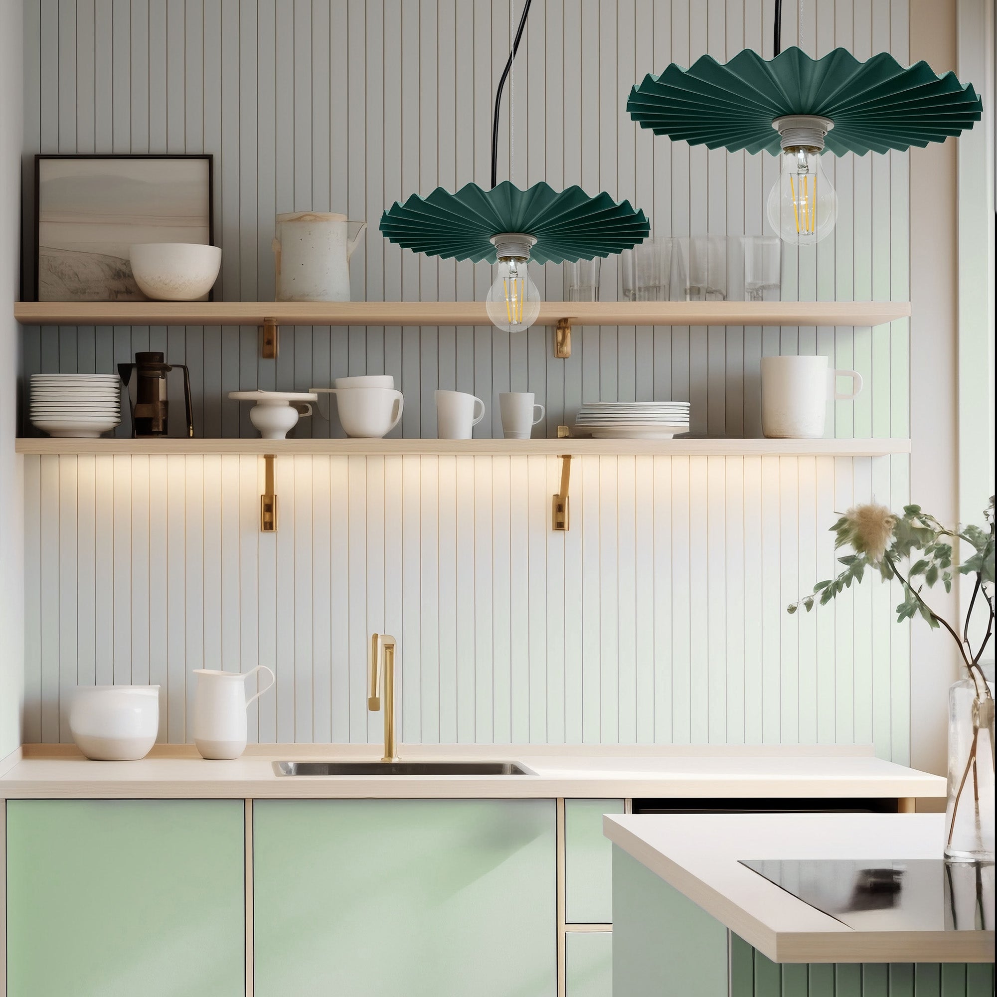 LAMPA SUFITOWA WISZĄCA APP1455-1CP Zielony  4