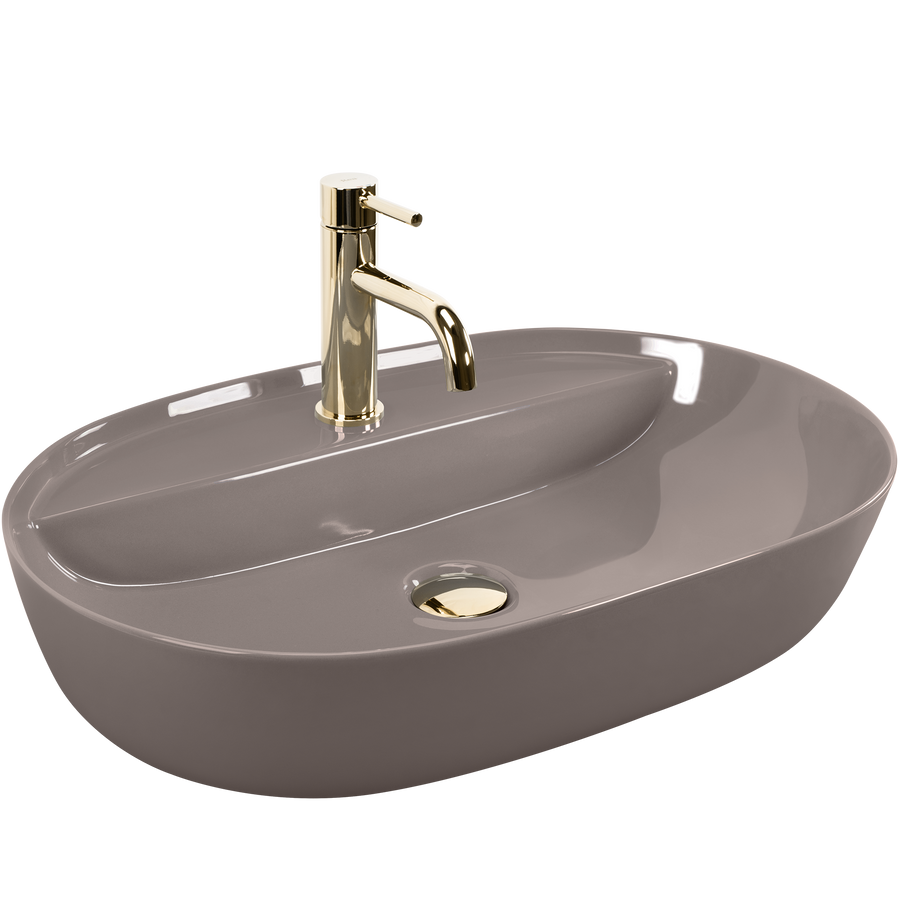 Umywalka REA Aura 61 Beige Shiny  5