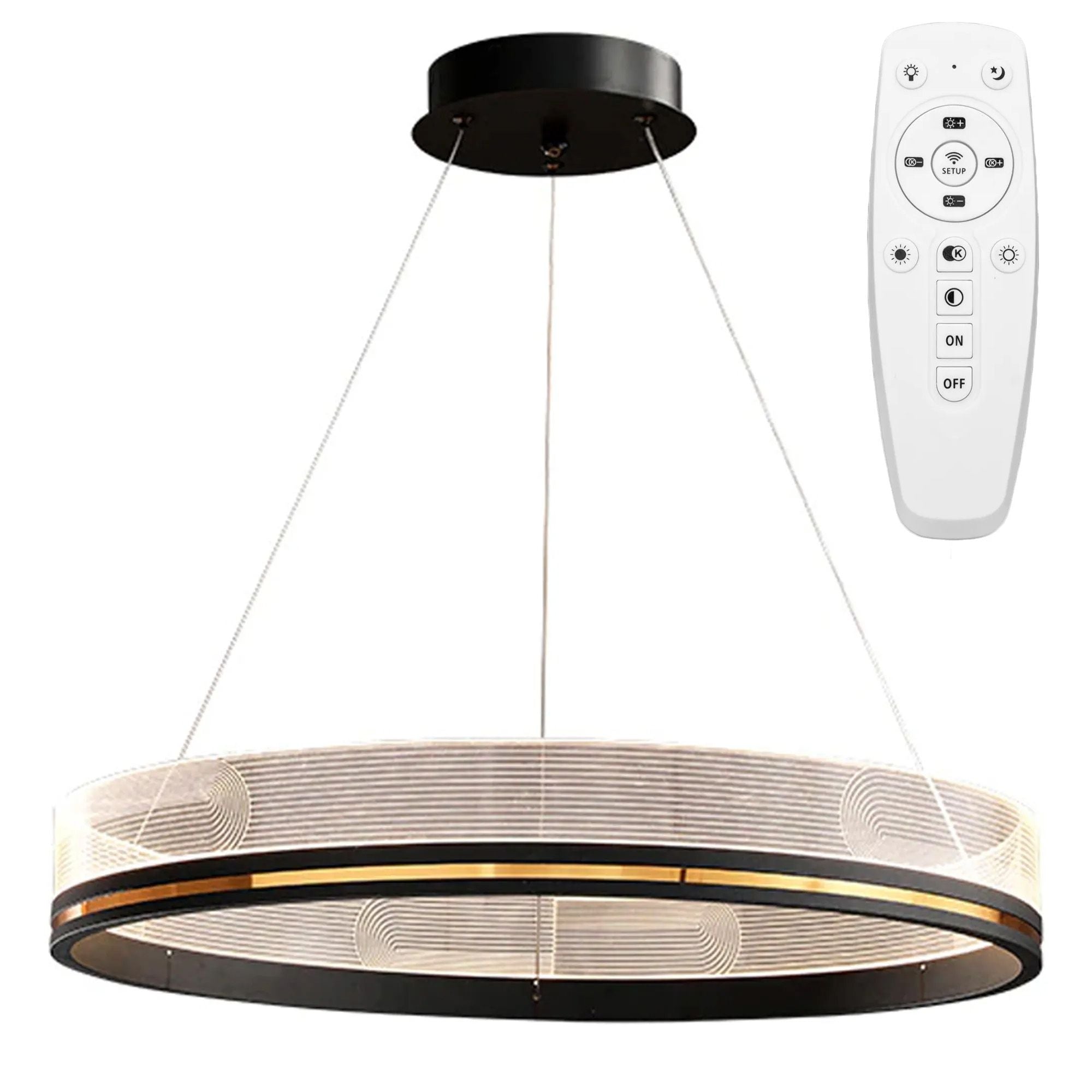 Lampa Wisząca LED APP1192-CP Czarno Złota