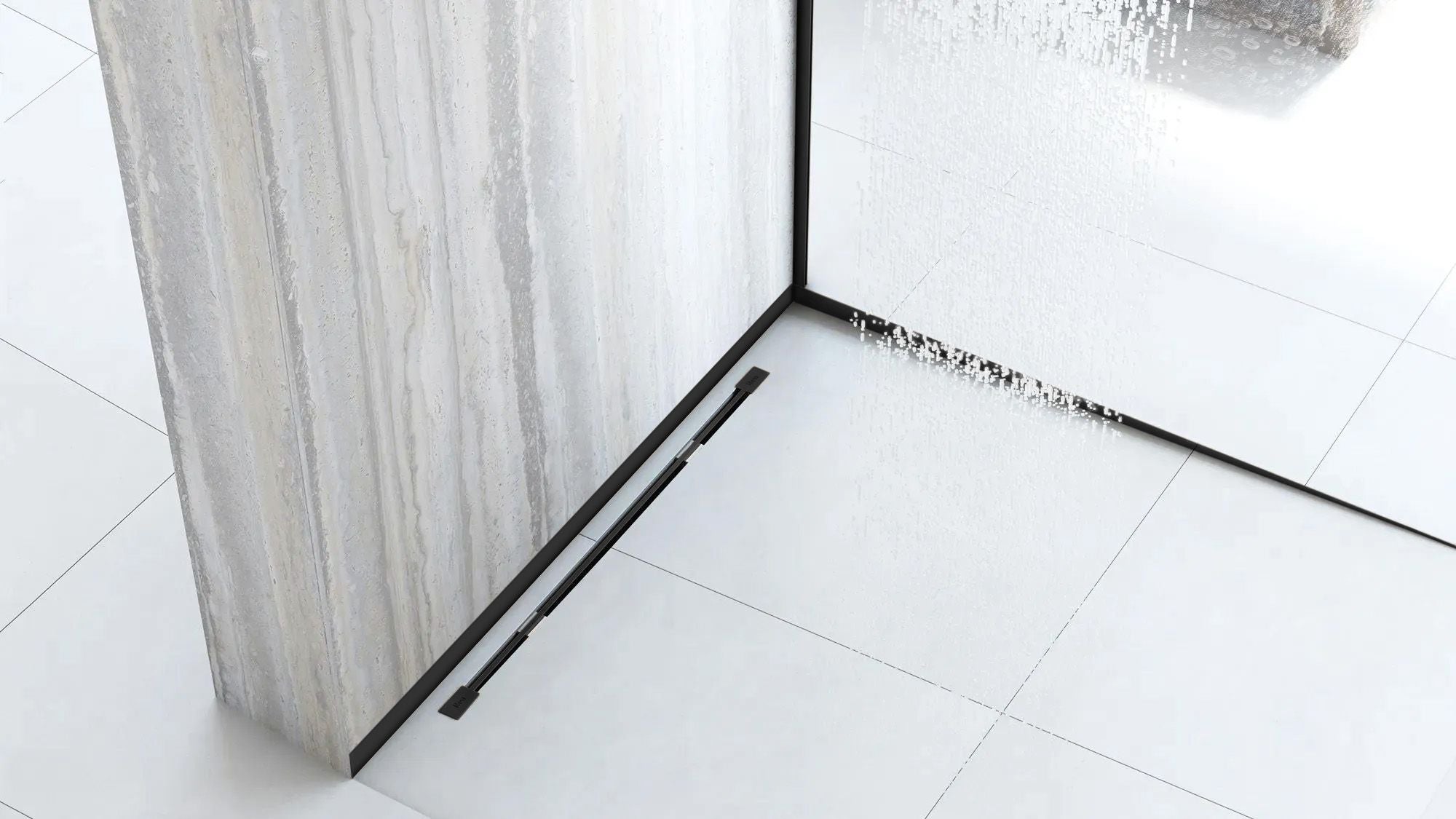 Listwa brodzikowa czołowa 120cm Czarna