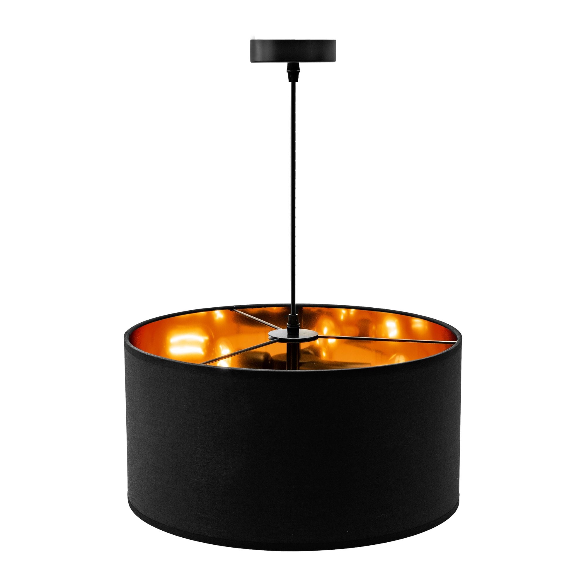 Lampa Wisząca  40cm APP620-1CP Czarna