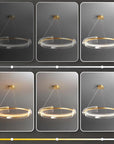 Lampa Sufitowa Wisząca Led App1672-cp Gold  6