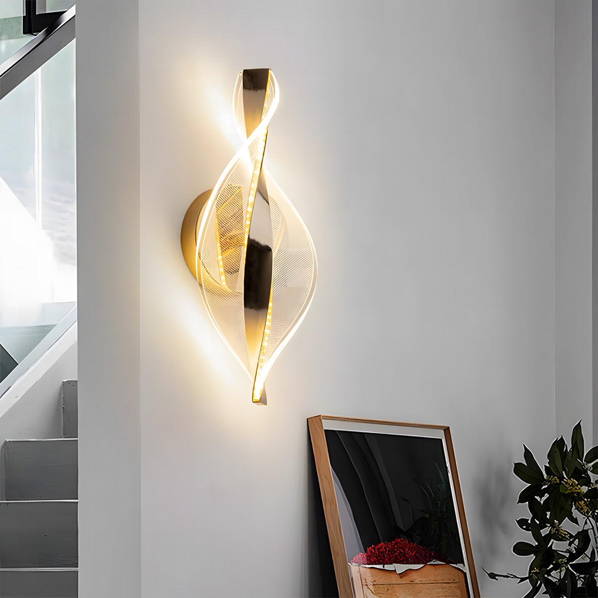 Kinkiet Led G031-w Złoty  3