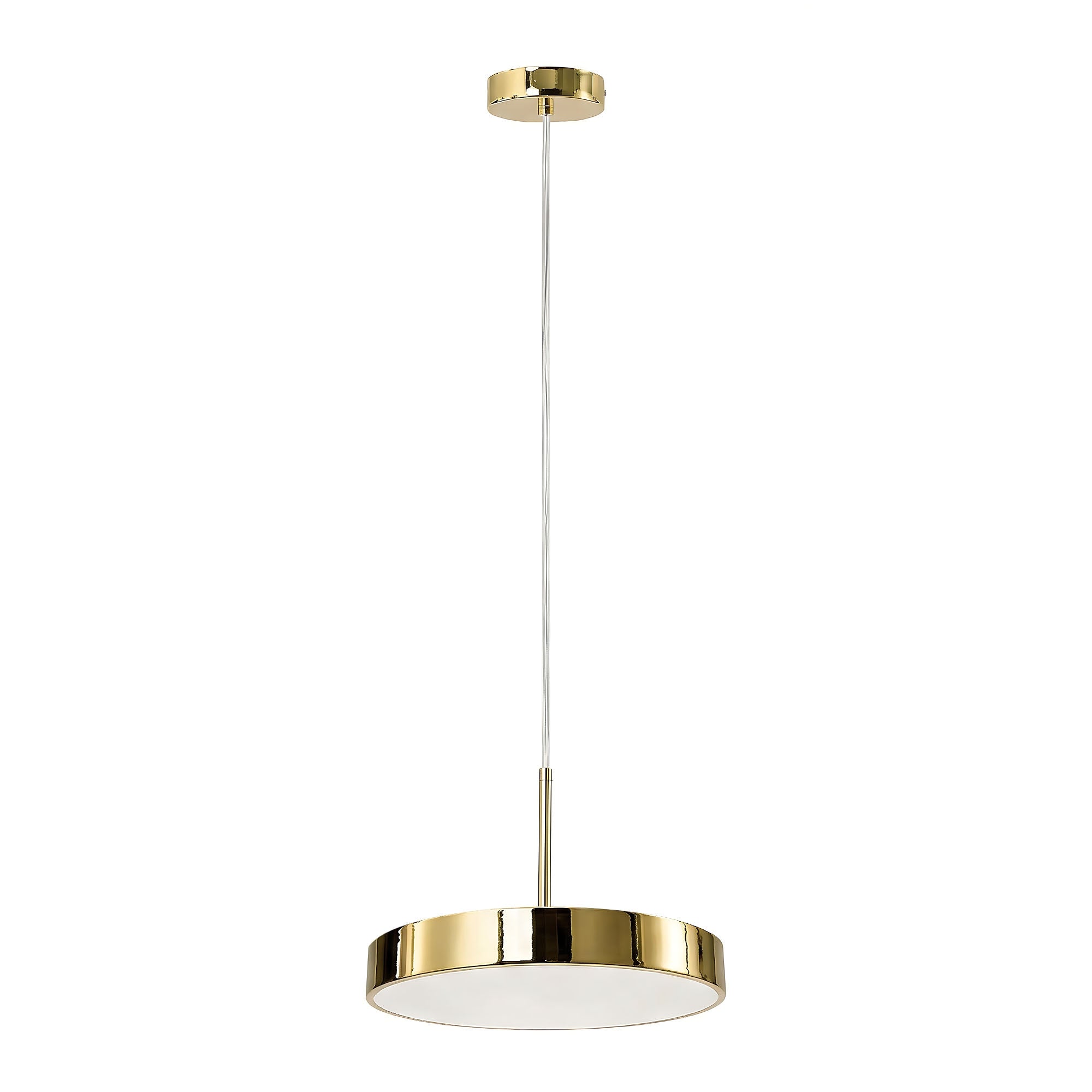 LAMPA SUFITOWA WISZĄCA LED APP1686-1CP 30CM ZŁOTA  1