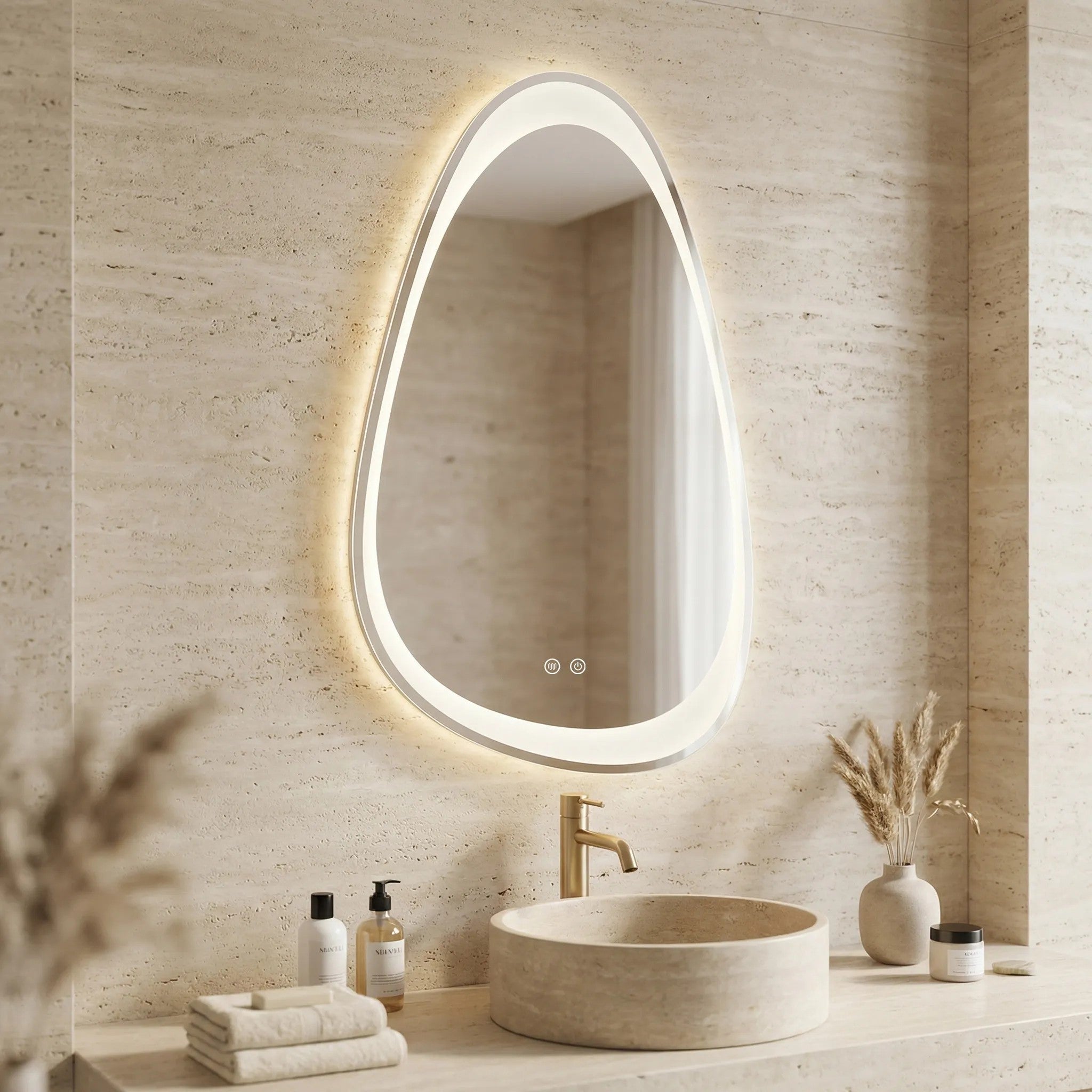 LUSTRO ŚCIENNE LED ART 90x50 cm  1