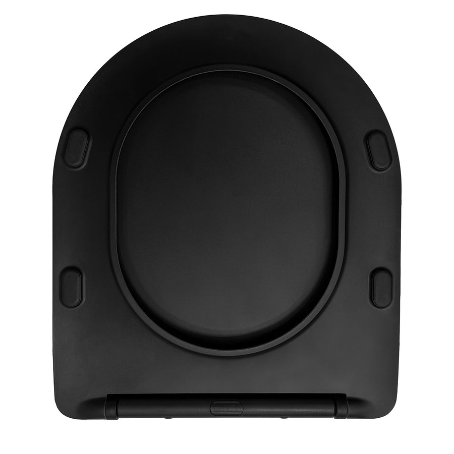 DESKA SEDESOWA WC CARLO FLAT UF BLACK MATT