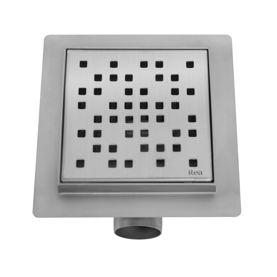 Odpływ liniowy REA DOTS STAL SZCZOTKOWANA 12x12