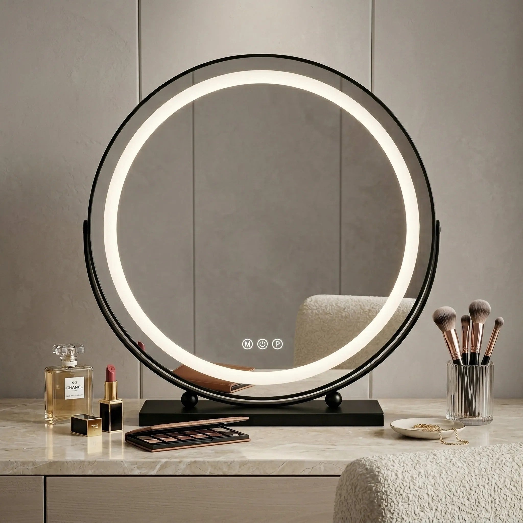 Lustro LED MAKE-UP Black 50 cm  10