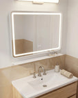 Lustro ścienne LED  z półką 80x60cm L-8060  10