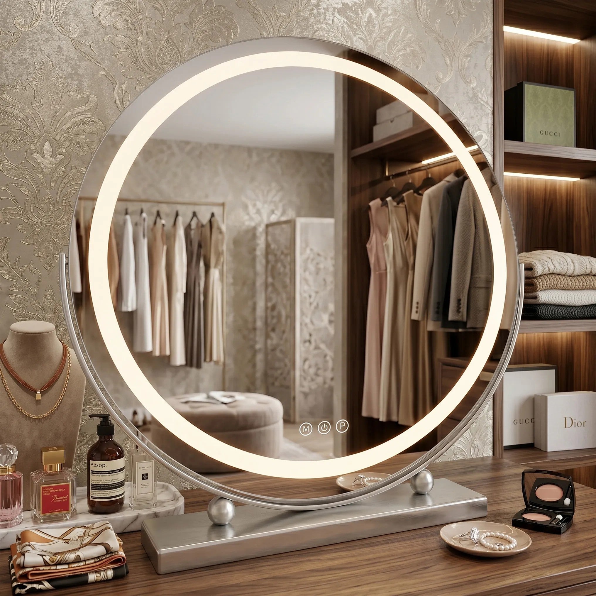 Lustro LED MAKE-UP Chrom 50 cm  10