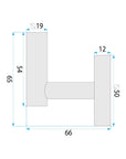 Wieszak łazienkowy 6606 Modern Tytan  10