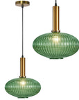 Lampa Sufitowa Wisząca Szklana APP465-1CP Zielona