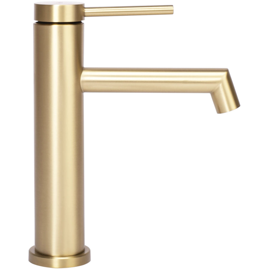 Bateria Umywalkowa Rea Foss złota szczotkowana niska gold brush