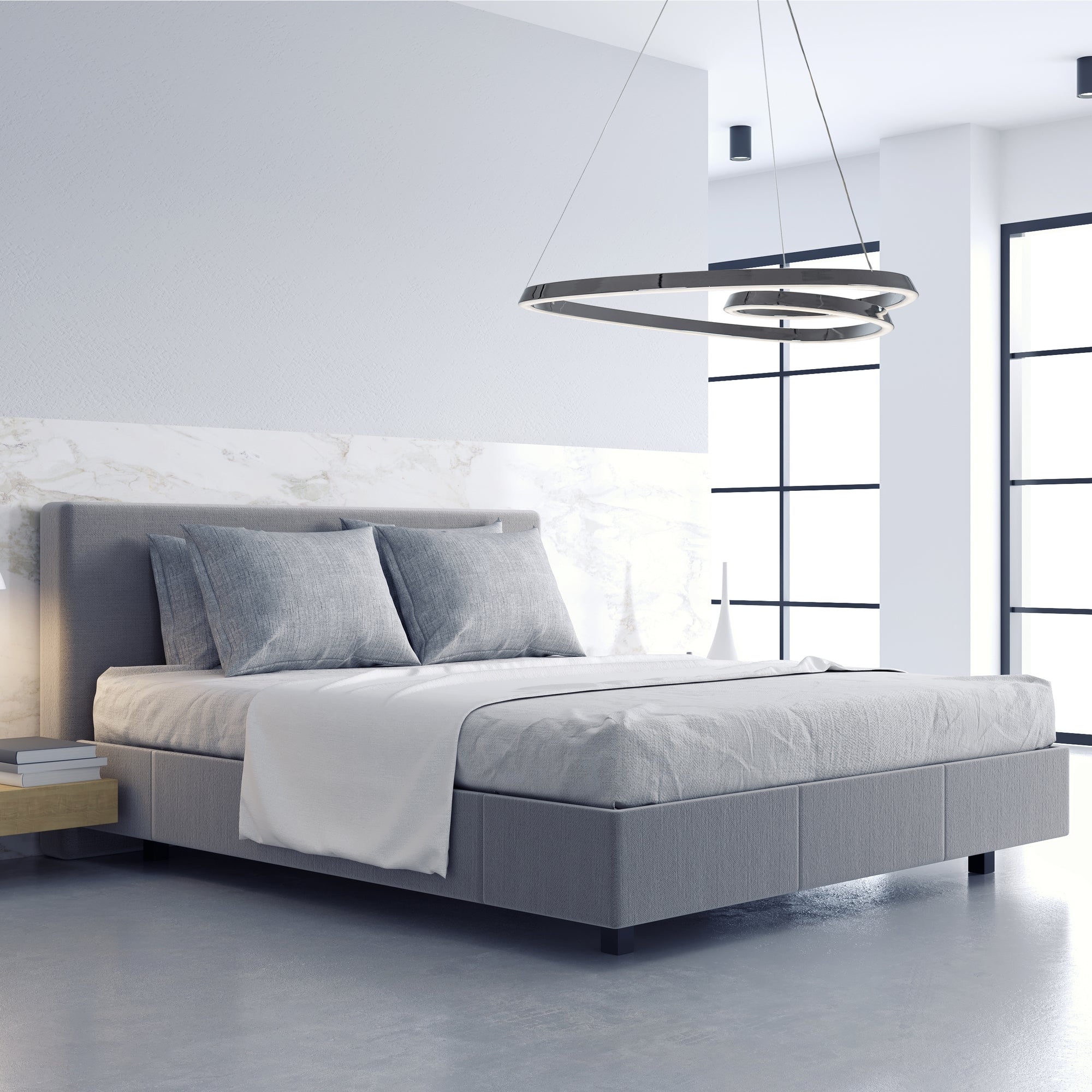 Lampa Sufitowa Wisząca Loop LED + Pilot APP798-cp Chrom  6