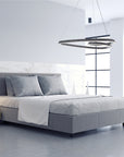 Lampa Sufitowa Wisząca Loop LED + Pilot APP798-cp Chrom  6