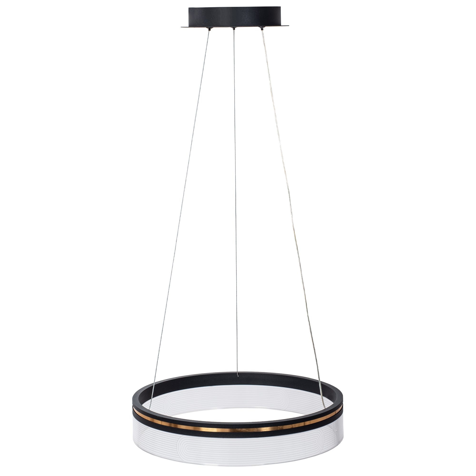 Lampa Wisząca LED APP1191-CP 40cm Czarna  4