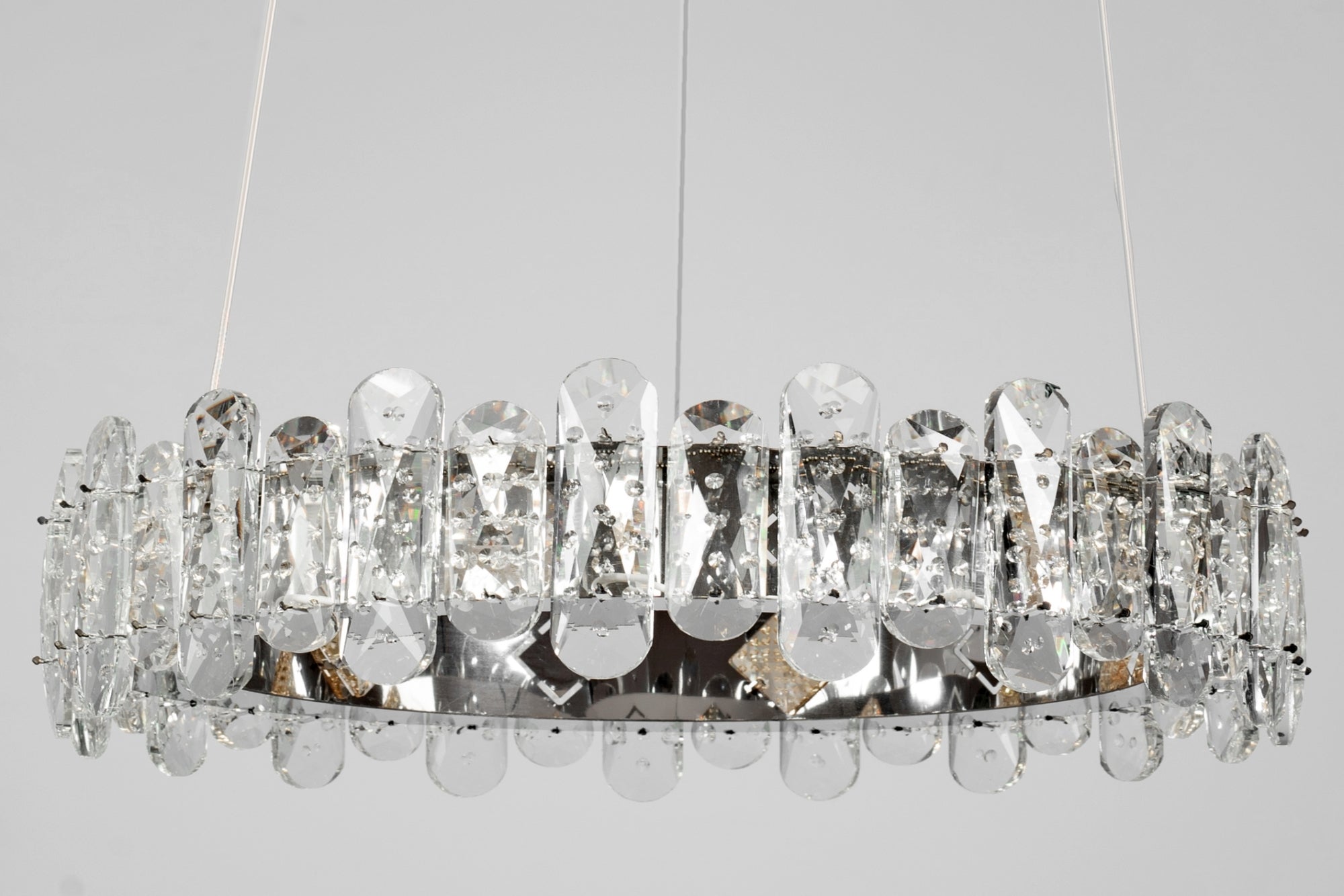 Kryształowa Lampa Sufitowa LED APP1041-CP + pilot  6