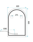 Lustro ścienne LED 80x60cm CAMLOT  11