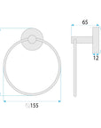 Wieszak łazienkowy Ring 6610 Modern Miedź  11