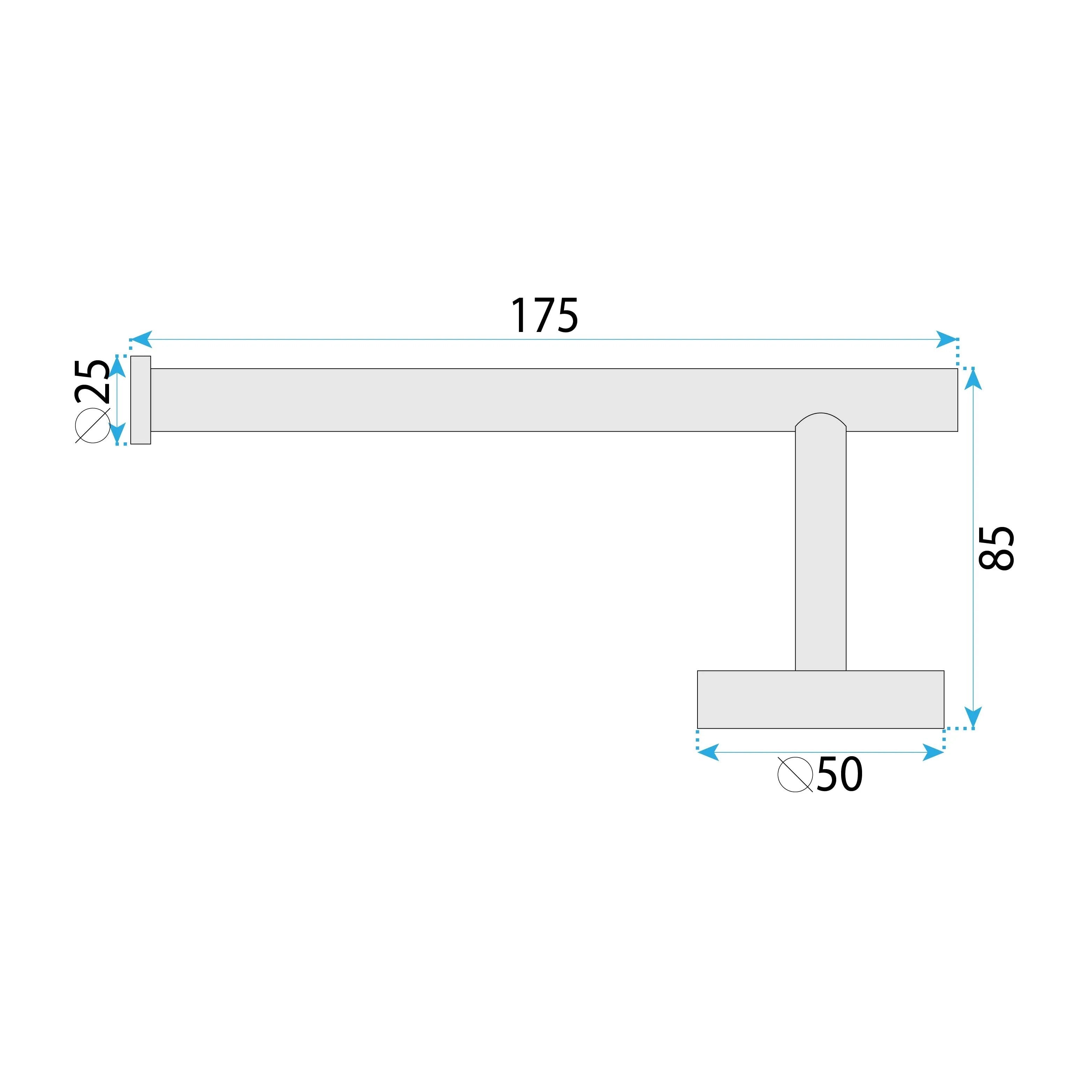 UCHWYT NA PAPIER TOALETOWY 6611 Modern Miedź  11