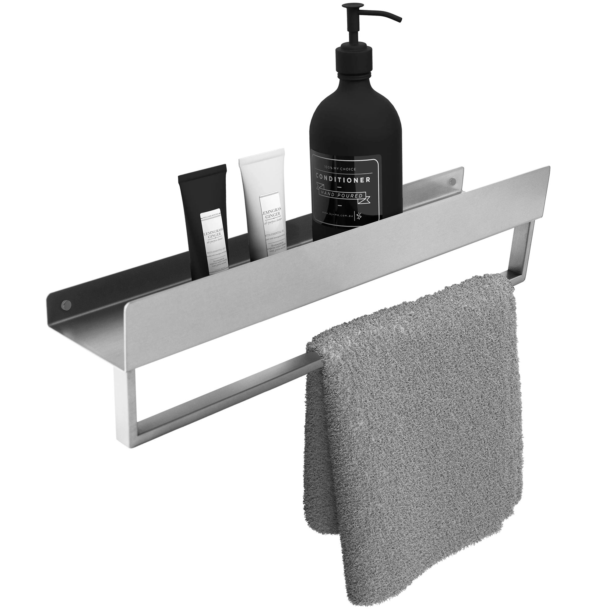 Półka łazienkowa wannowa SF01 45cm stal szczotkowana  1