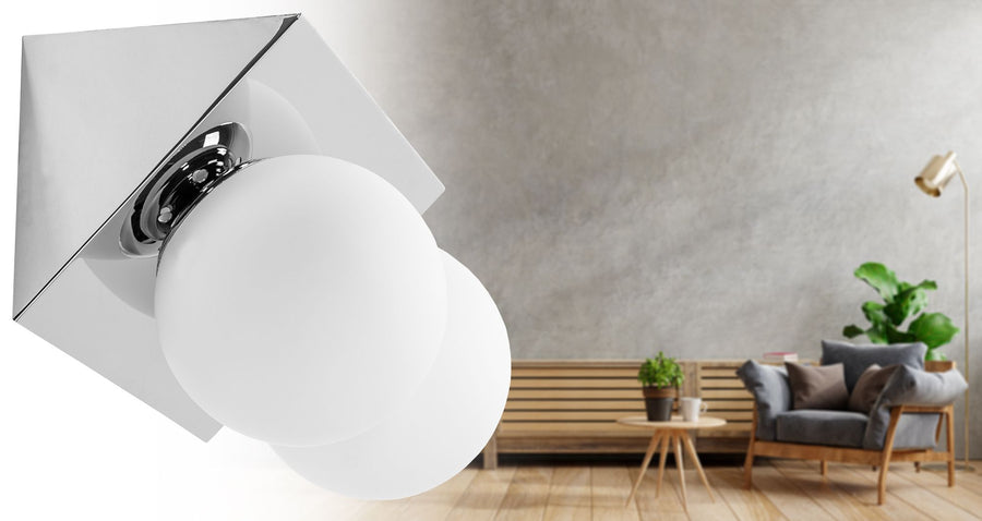 LAMPA ŚCIENNA KINKIET APP1228-2W Chrom