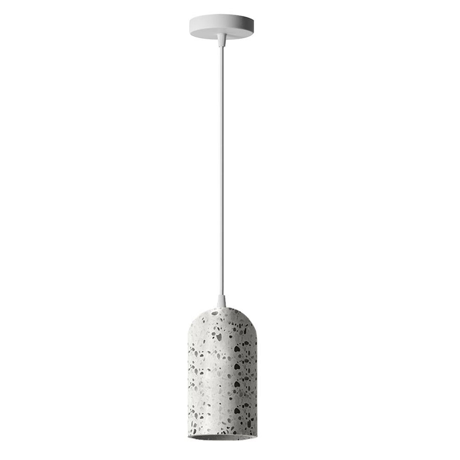 Lampa Wisząca Betonowa APP996-1CP B Biała