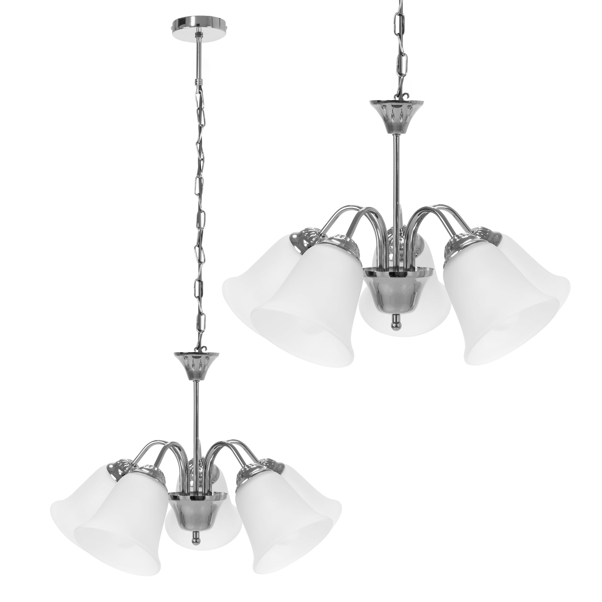 Lampa Wisząca Vintage APP960-5CP CHROM  1