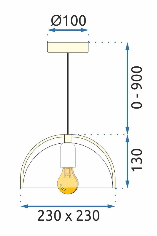 Lampa Wisząca APP1216-1CP  9