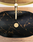 Umywalka nablatowa REA Royal In Black Marble Gold