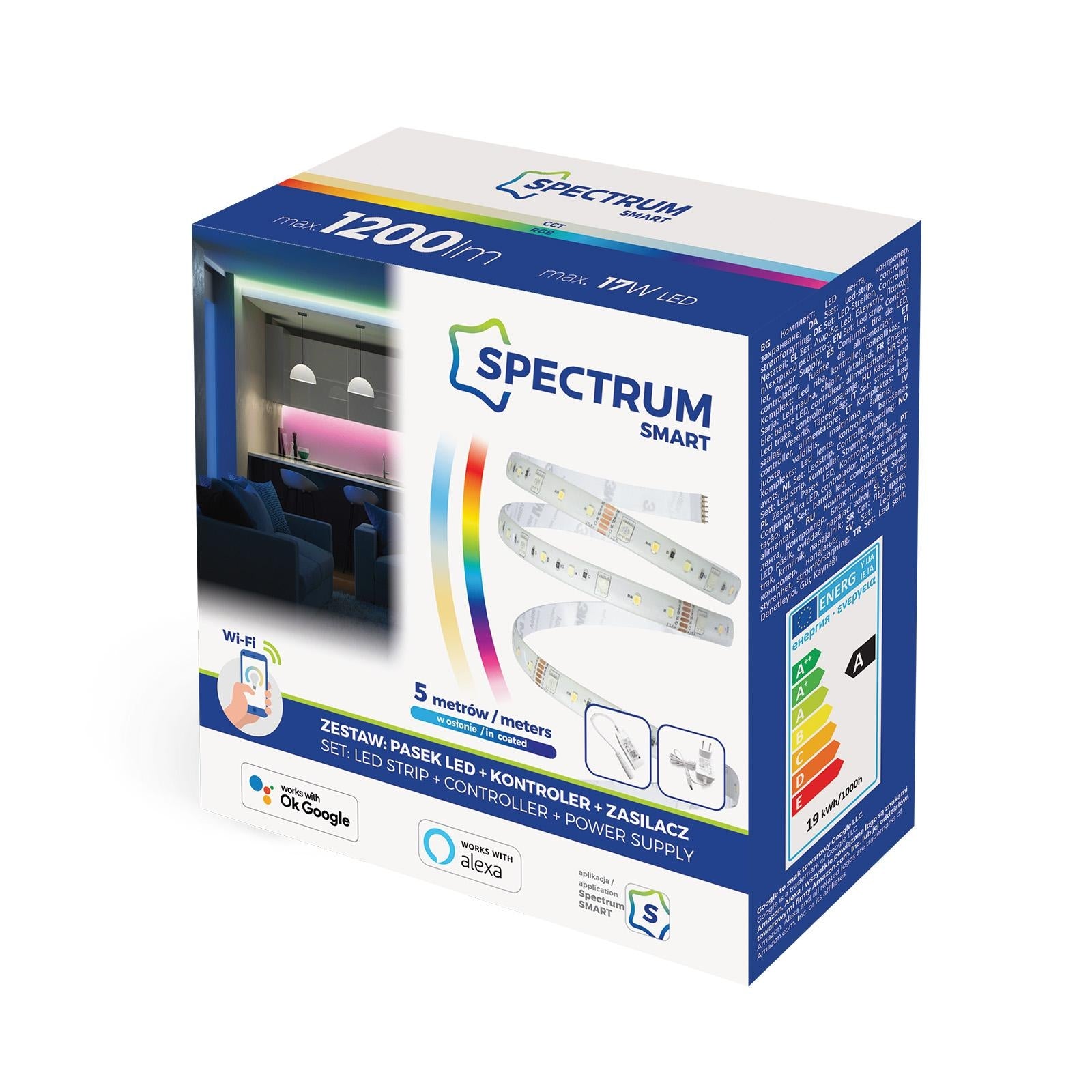 Pasek SMART LED 17W RGB WIFI 5M  2