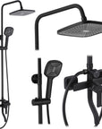 Zestaw Prysznicowy REA ARGUS CZARNY MAT BLACK MATT