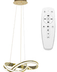 Lampa sufitowa nowoczesna LED + PILOT APP818-CP  Złota  1