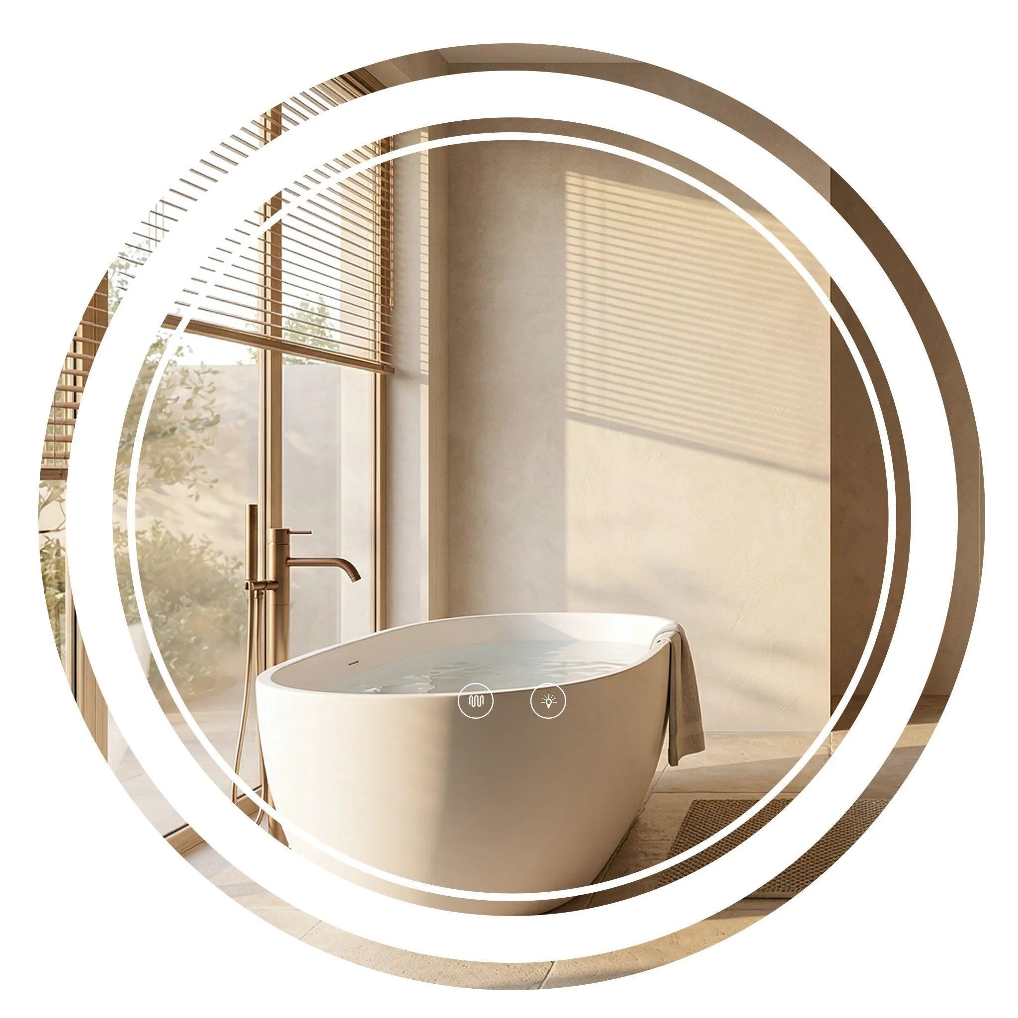Lustro ścienne LED SOFT 90  12