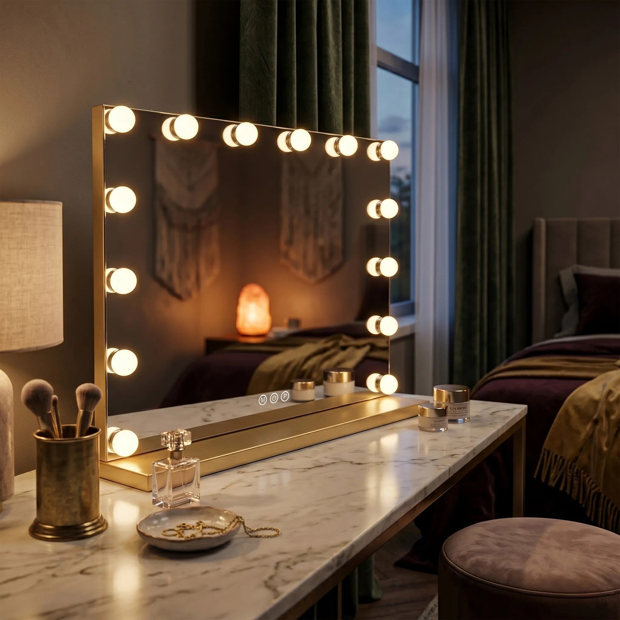 Lustro LED Hollywood L.Gold  12