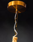 Lampa Kryształowa Żyrandol APP765-6CP Złota